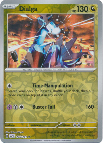 Dialga 135/191 - Surging Sparks - Reverse Holo Rare