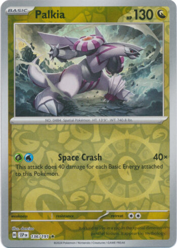 Palkia 136/191 - Surging Sparks - Reverse Holo Rare