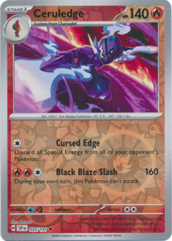 Ceruledge 35/191 - Surging Sparks - Reverse Holo Uncommon