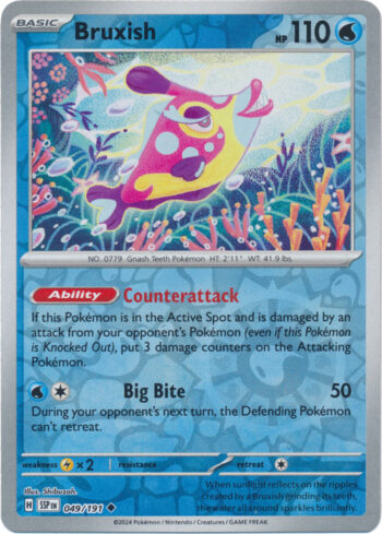 Bruxish 49/191 - Surging Sparks - Reverse Holo Uncommon