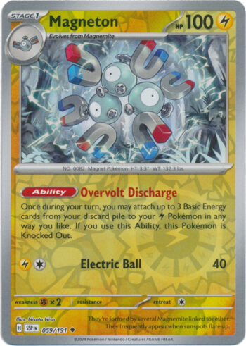 Magneton 59/191 - Surging Sparks - Reverse Holo Uncommon