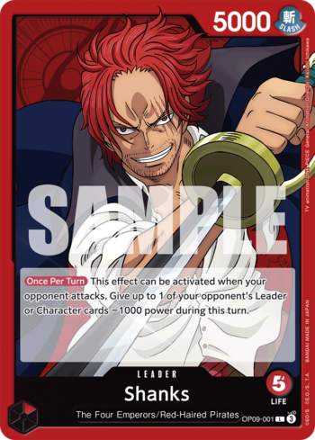 Shanks OP09-001 - Emperors in the New World - Leader