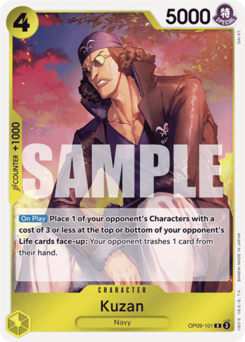 Kuzan OP09-101 - Emperors in the New World - Rare