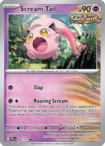 Scream Tail 42/131 - Prismatic Evolutions - Uncommon