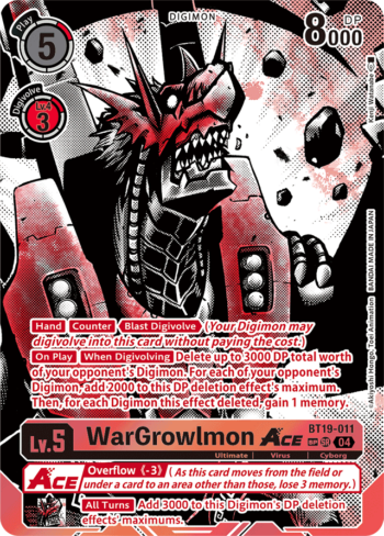 WarGrowlmon ACE BT19-011 - Special Booster Ver.2.5 - SP Alternate Art Super Rare
