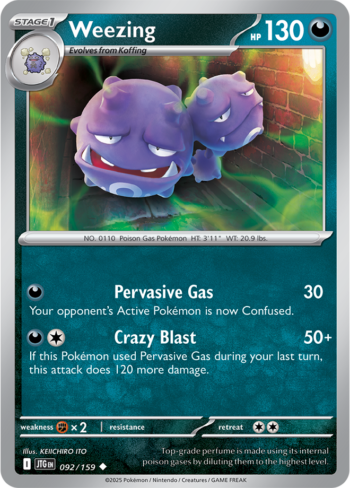 Weezing 92/159 - Journey Together - Uncommon
