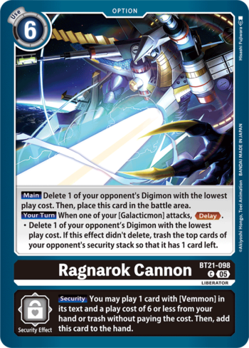 Ragnarok Cannon BT21-098 - World Convergence - Common