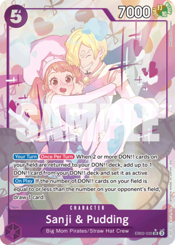Sanji & Pudding EB02-035 - Anime 25th Collection - Alternate Art Super Rare