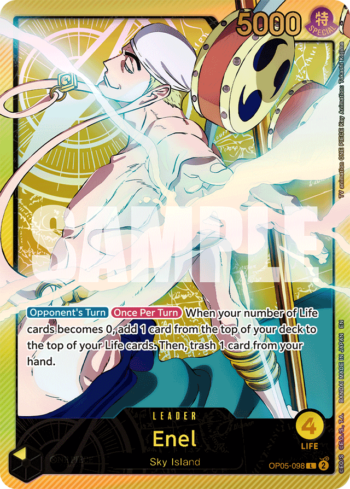 Enel OP05-098 - Anime 25th Collection - SPR Alternate Art Leader
