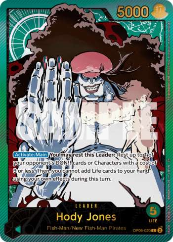 Hody Jones OP06-020 - Anime 25th Collection - SPR Alternate Art Leader