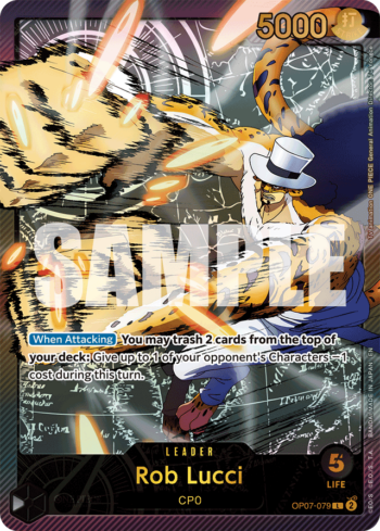 Rob Lucci OP07-079 - Anime 25th Collection - SPR Alternate Art Leader