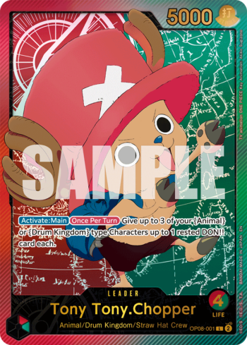 Tony Tony.Chopper OP08-001 - Anime 25th Collection - SPR Alternate Art Leader
