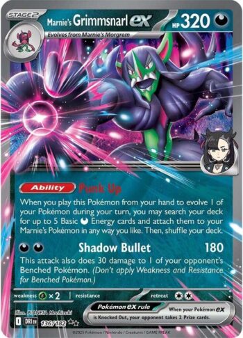 Marnie’s Grimmsnarl ex 136/182 - Destined Rivals - Ultra Rare