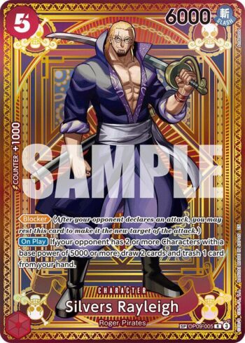 Silvers Rayleigh OP09-005 - A Fist of Divine Speed - SP Alternate Art Rare