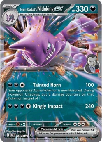 Team Rocket’s Nidoking ex 119/182 - Destined Rivals - Ultra Rare