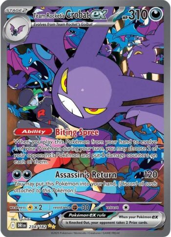 Team Rocket's Crobat ex 234/182 - Destined Rivals - Special Illustration Rare