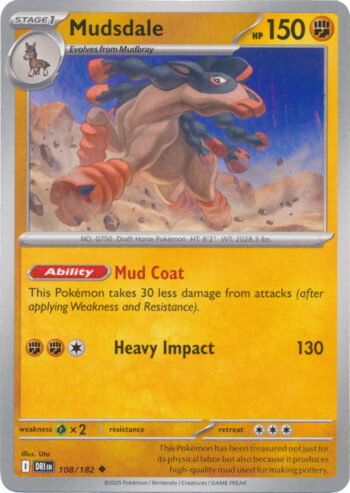 Mudsdale 108/182 - Destined Rivals - Uncommon