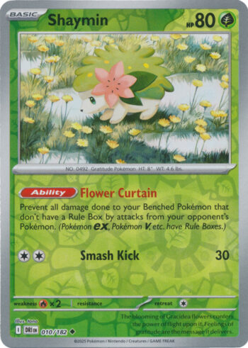Shaymin 10/182 - Destined Rivals - Reverse Holo Uncommon
