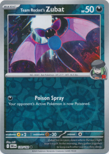 Team Rocket’s Zubat 120/182 - Destined Rivals - Reverse Holo Common