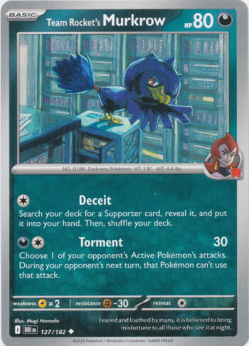 Team Rocket’s Murkrow 127/182 - Destined Rivals - Uncommon
