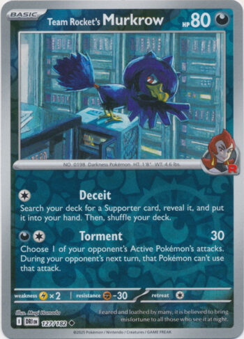 Team Rocket’s Murkrow 127/182 - Destined Rivals - Reverse Holo Uncommon