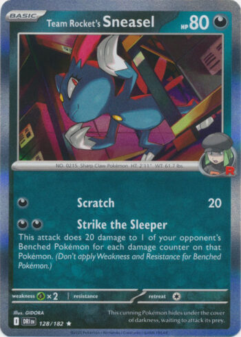 Team Rocket’s Sneasel 128/182 - Destined Rivals - Holo Rare