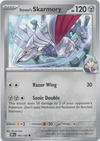 Steven’s Skarmory 142/182 - Destined Rivals - Common