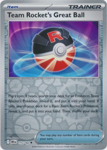 Team Rocket's Great Ball 175/182 - Destined Rivals - Reverse Holo Uncommon