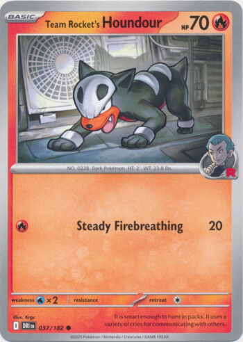 Team Rocket's Houndour 37/182 - Destined Rivals - Common