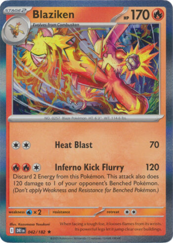 Blaziken 42/182 - Destined Rivals - Holo Rare