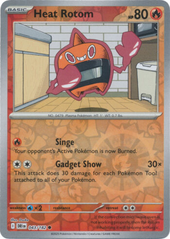 Heat Rotom 43/182 - Destined Rivals - Reverse Holo Common