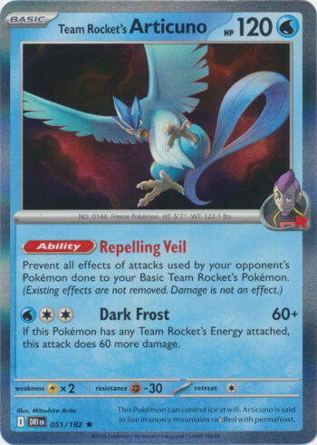 Team Rocket's Articuno 51/182 - Destined Rivals - Holo Rare