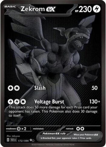 Zekrom ex 172/86 - Black Bolt - Black White Rare