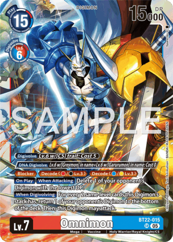 Omnimon BT22-015 - Cyber Eden - Super Rare