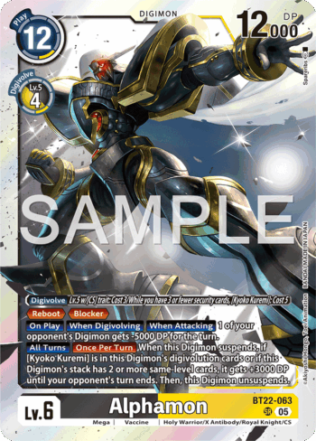 Alphamon BT22-063 - Cyber Eden - Super Rare
