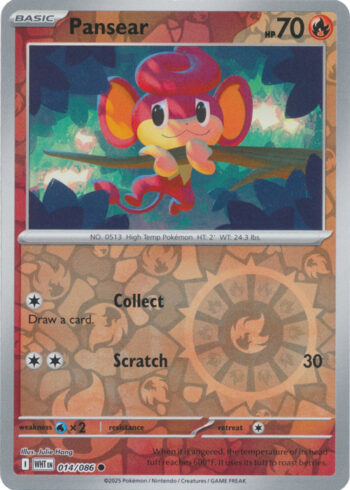 Pansear 14/86 - White Flare - Reverse Holo Common