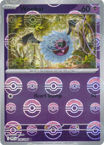 Woobat 36/86 - White Flare - (Poke Ball Pattern) Common