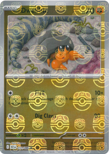 Dwebble 51/86 - Black Bolt - (Master Ball Pattern) Common