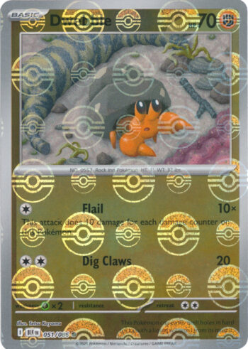 Dwebble 51/86 - Black Bolt - (Poke Ball Pattern) Common