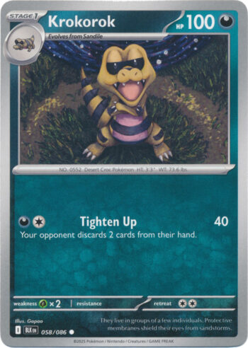 Krokorok 58/86 - Black Bolt - Common