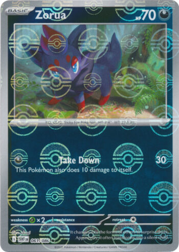 Zorua 61/86 - White Flare - (Poke Ball Pattern) Common