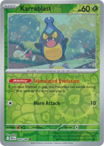 Karrablast 9/86 - Black Bolt - Reverse Holo Common
