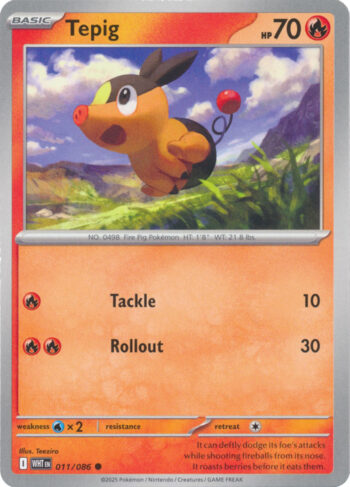 Tepig 11/86 - White Flare - Common