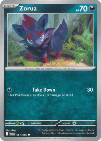 Zorua 61/86 - White Flare - Common