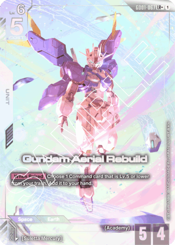 Gundam Aerial Rebuild GD01-067 - Newtype Rising - Legend Rare +