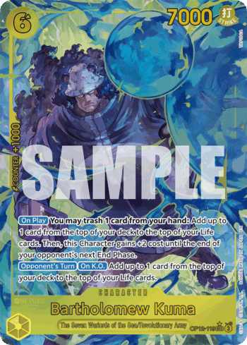 Bartholomew Kuma OP12-119 - Legacy of the Master - Alternate Art Secret Rare