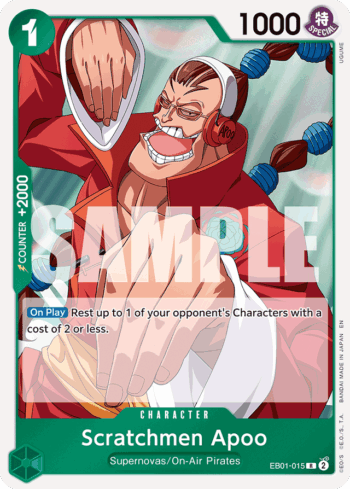 Scratchmen Apoo EB01-015 - One Piece Card The Best Vol.2 - Rare