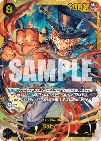 Sabo OP07-118 - One Piece Card The Best Vol.2 - Secret Rare