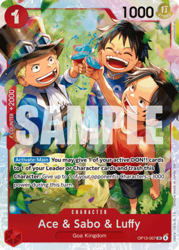 Ace & Sabo & Luffy OP13-007 - Carrying On His Will - Super Rare
