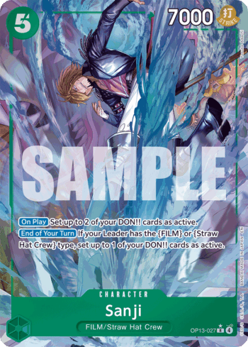 Sanji OP13-027 - Carrying On His Will - Alternate Art Rare
